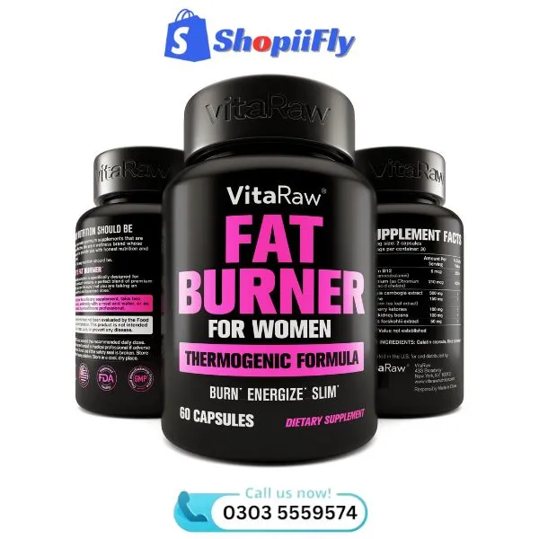 VitaRaw Fat Burner For Women Thermogenic Formula In Pakistan